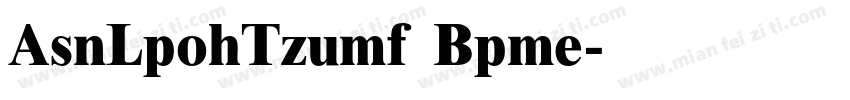 ArmLongTytle Bold字体转换